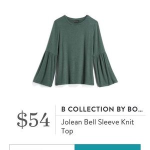 ❤️sale❤️ B Collection by Bobeau hunter green top